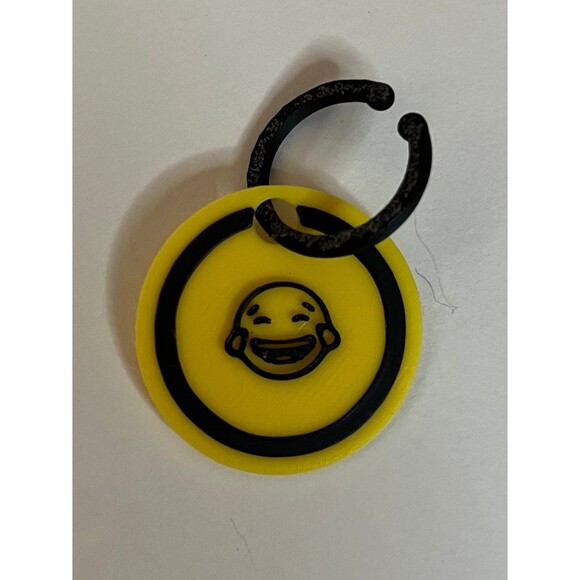 Emoji Drink Glass Markers Charms 6 Pieces 3D Printed - Picture 3 of 8